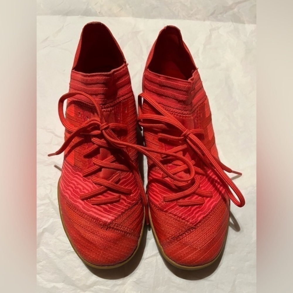 Adidas Nemiziz Size 4 Indoor Soccer Shoe‎ Coral Color
